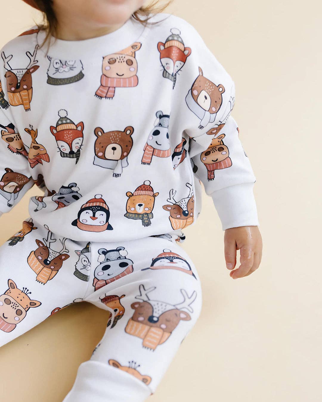 Lucky Panda Kids - Jogger Set Baby Kids | Cozy Pals: 0-3M
