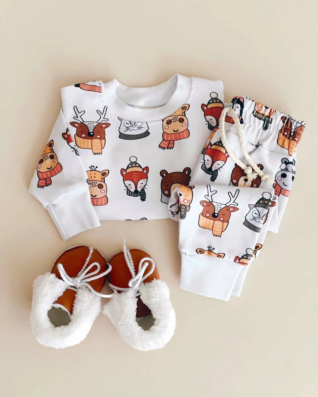 Lucky Panda Kids - Jogger Set Baby Kids | Cozy Pals: 2T