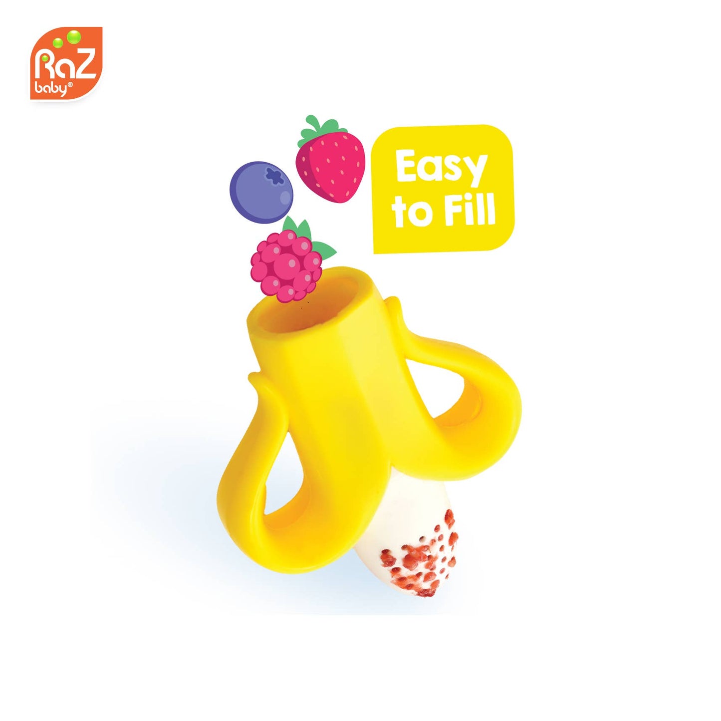RaZbaby - Fruitique Feeder & Teether - Banana