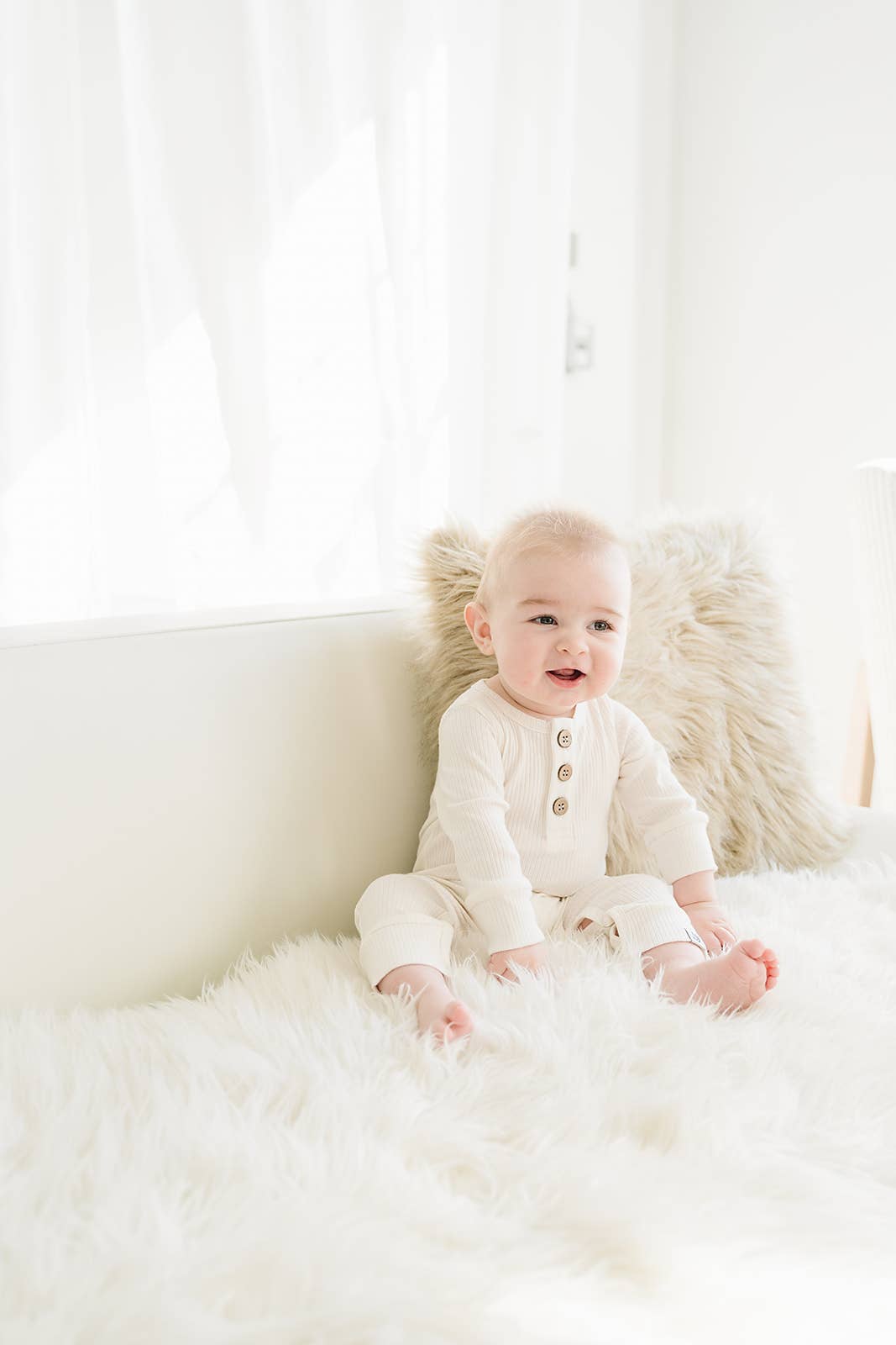 Lucky Panda Kids - Organic Jumpsuit | Milk: 3-6m