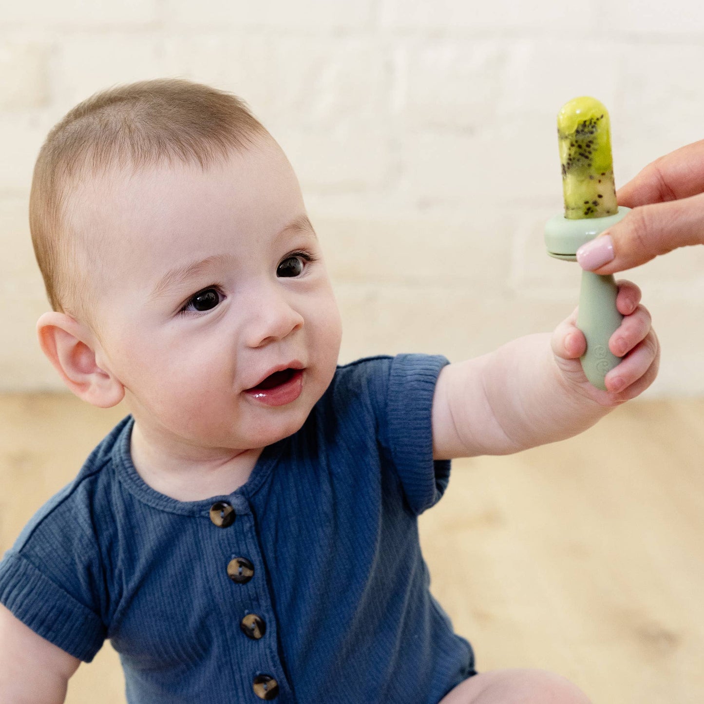 ezpz - Baby-Led™ Gumline Feeder (Baby 3+ months): Indigo