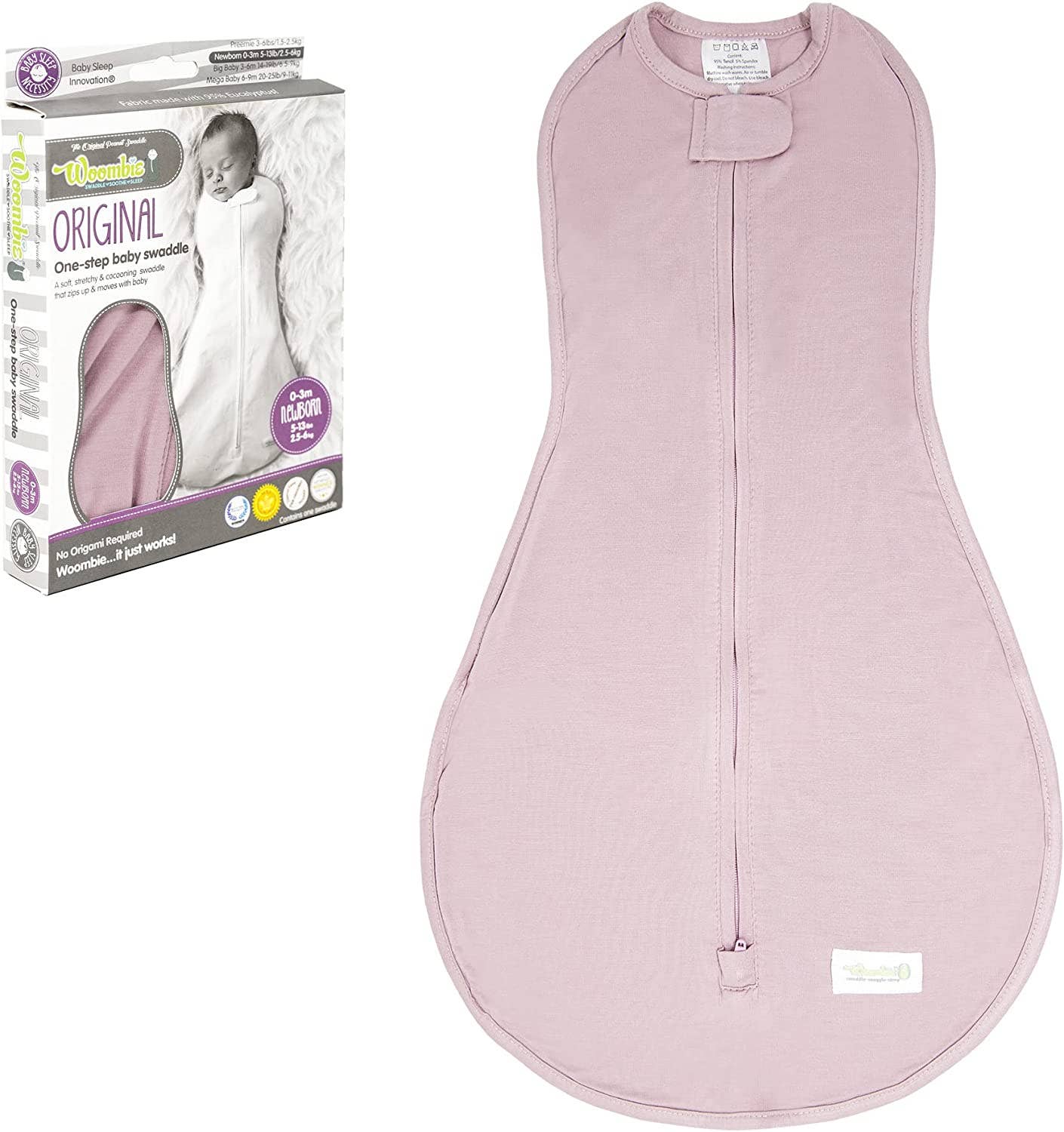 Woombie - The Tencel (Eucalyptus) Woombie Baby Swaddling Wrap: Celestial Blue