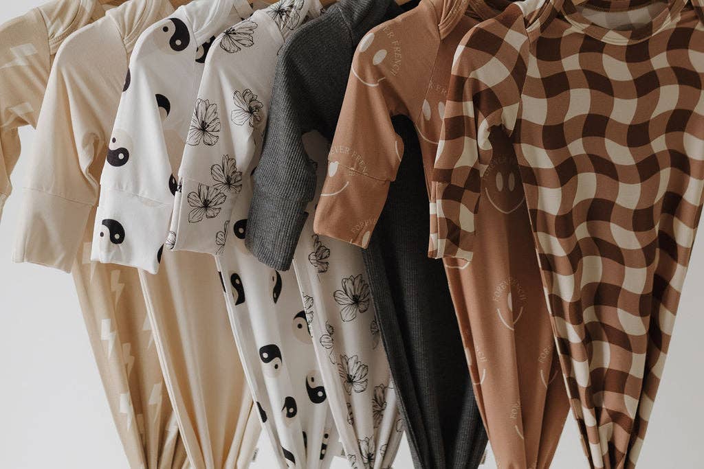 Forever French Baby - Bamboo Knotted Gown | Bone