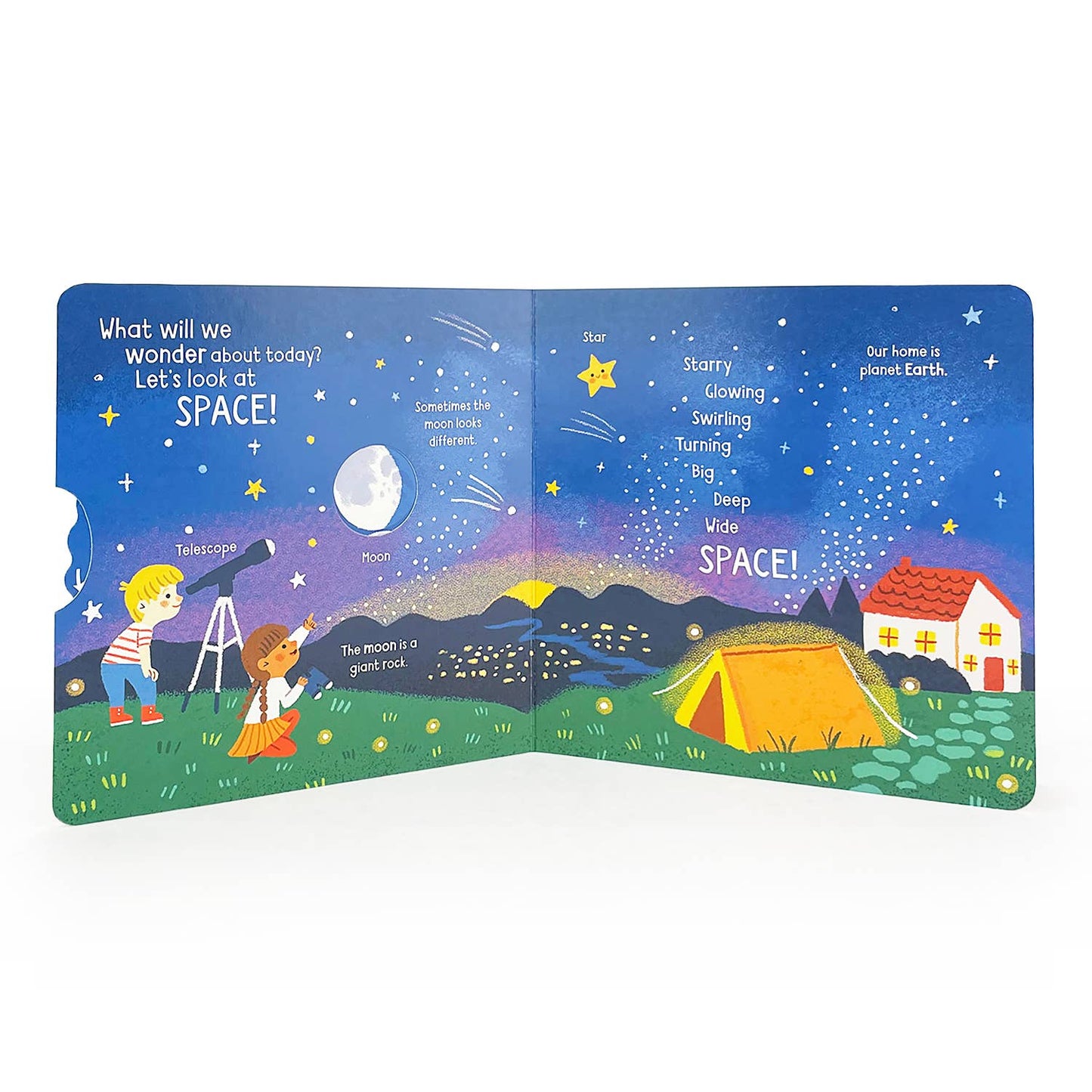 Cottage Door Press - Little Wonders: Space Interactive Board Book
