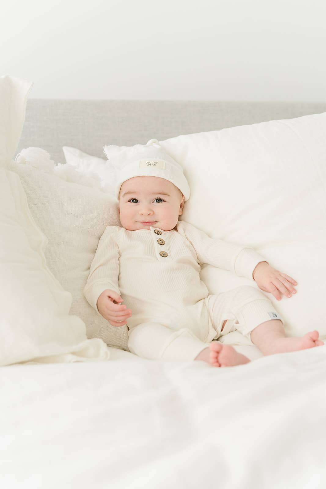 Lucky Panda Kids - Organic Jumpsuit | Milk: Newborn