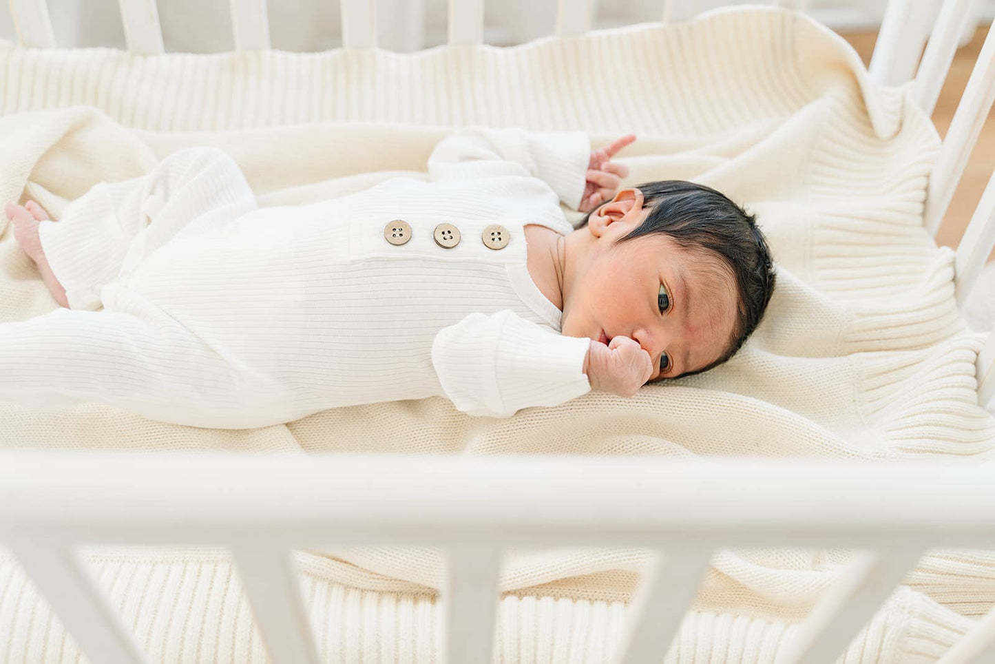 Lucky Panda Kids - Organic Jumpsuit | Milk: Newborn