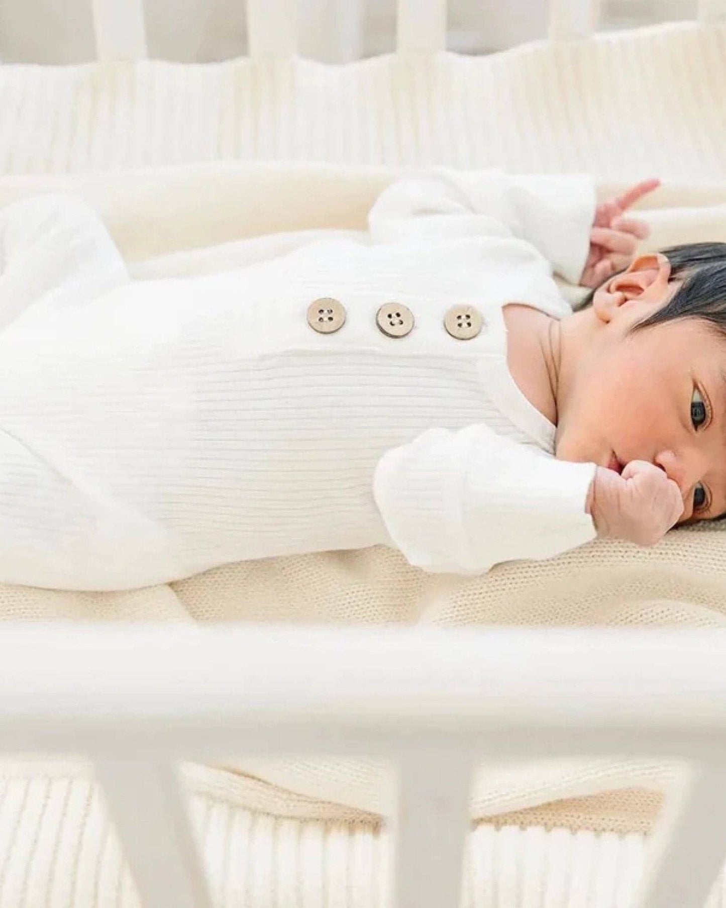 Lucky Panda Kids - Organic Jumpsuit | Milk: Newborn