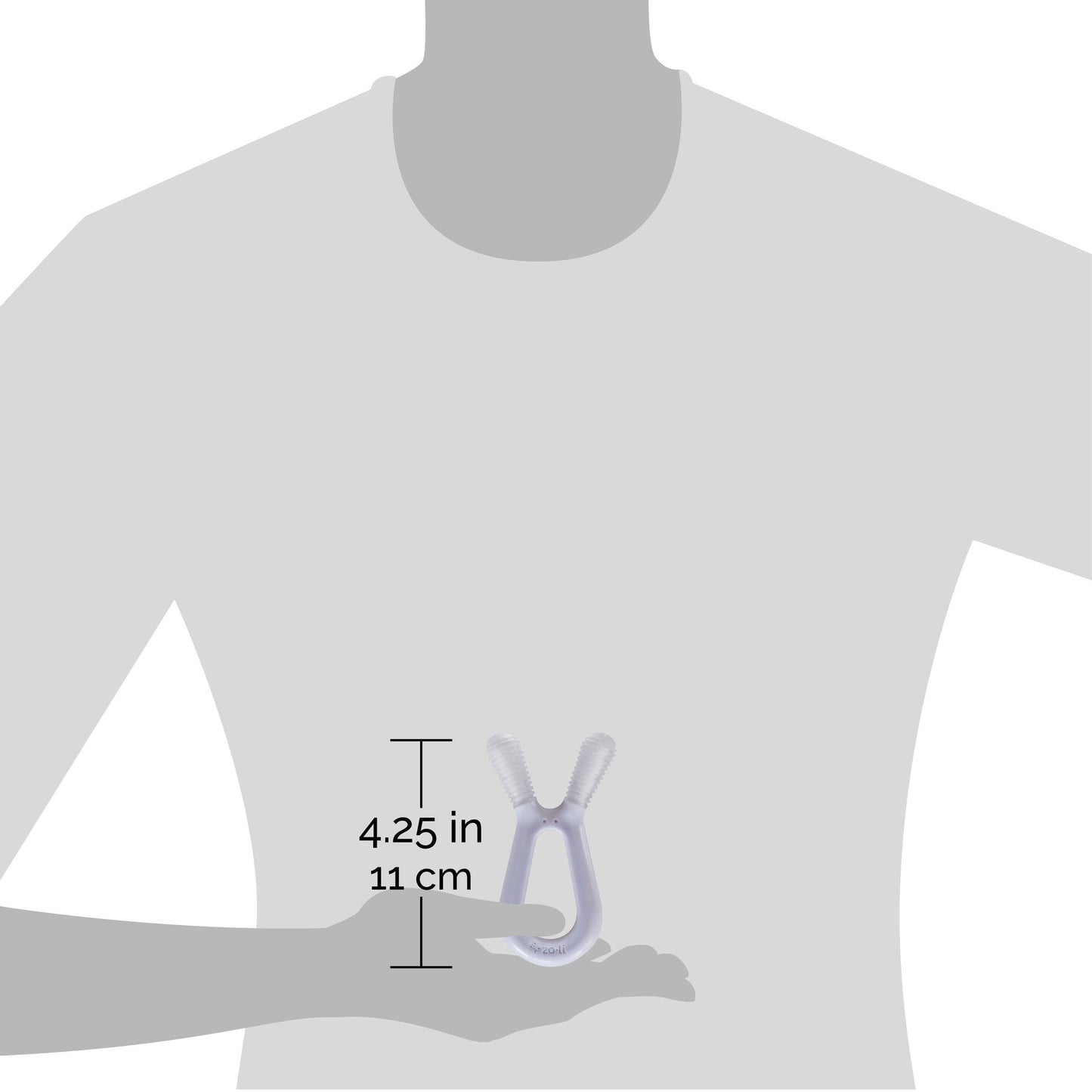 ZoLi - Bunny Teether - Lilac + Ash Grey