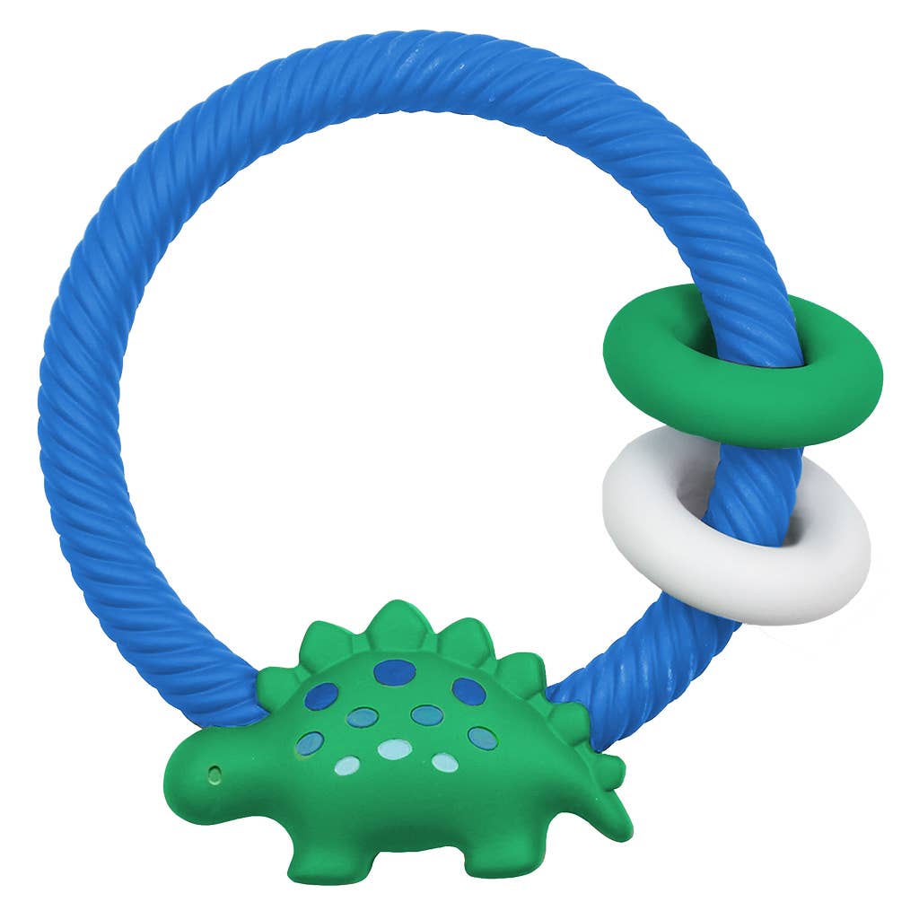 Ritzy Rattle™ Silicone Teether Rattles: Neutral Rainbow