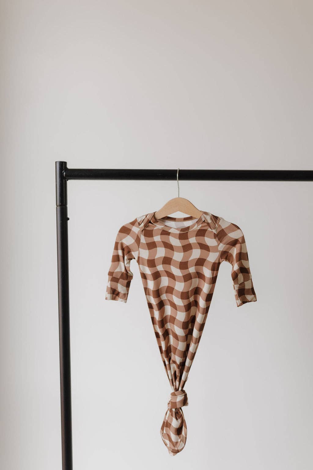 Forever French Baby - Bamboo Knotted Gown | Groovy Gingham