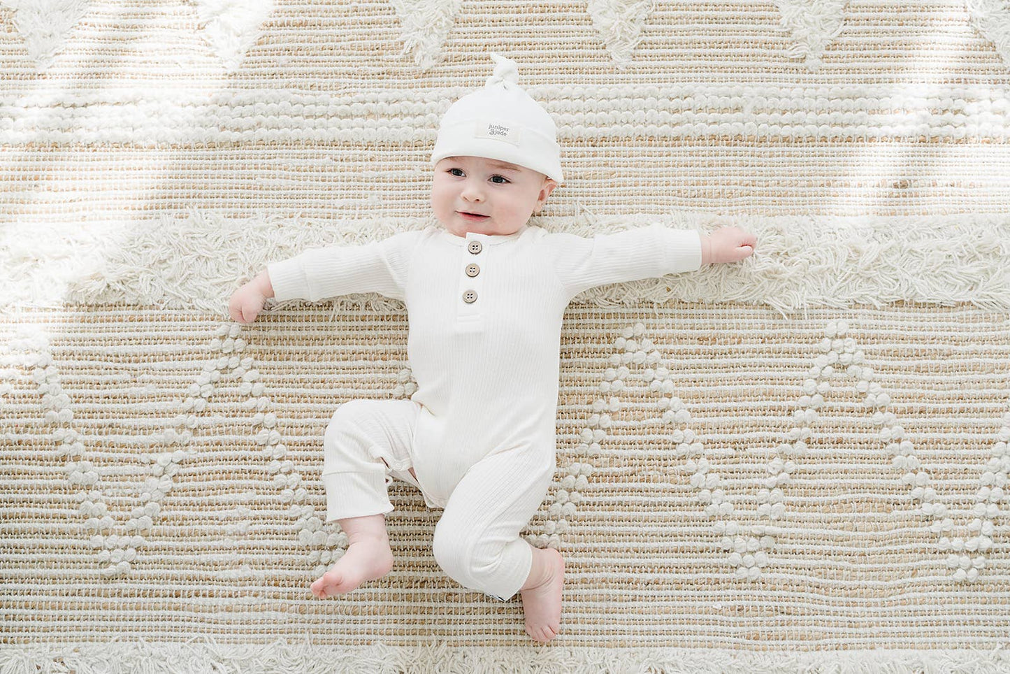 Lucky Panda Kids - Organic Jumpsuit | Milk: Newborn