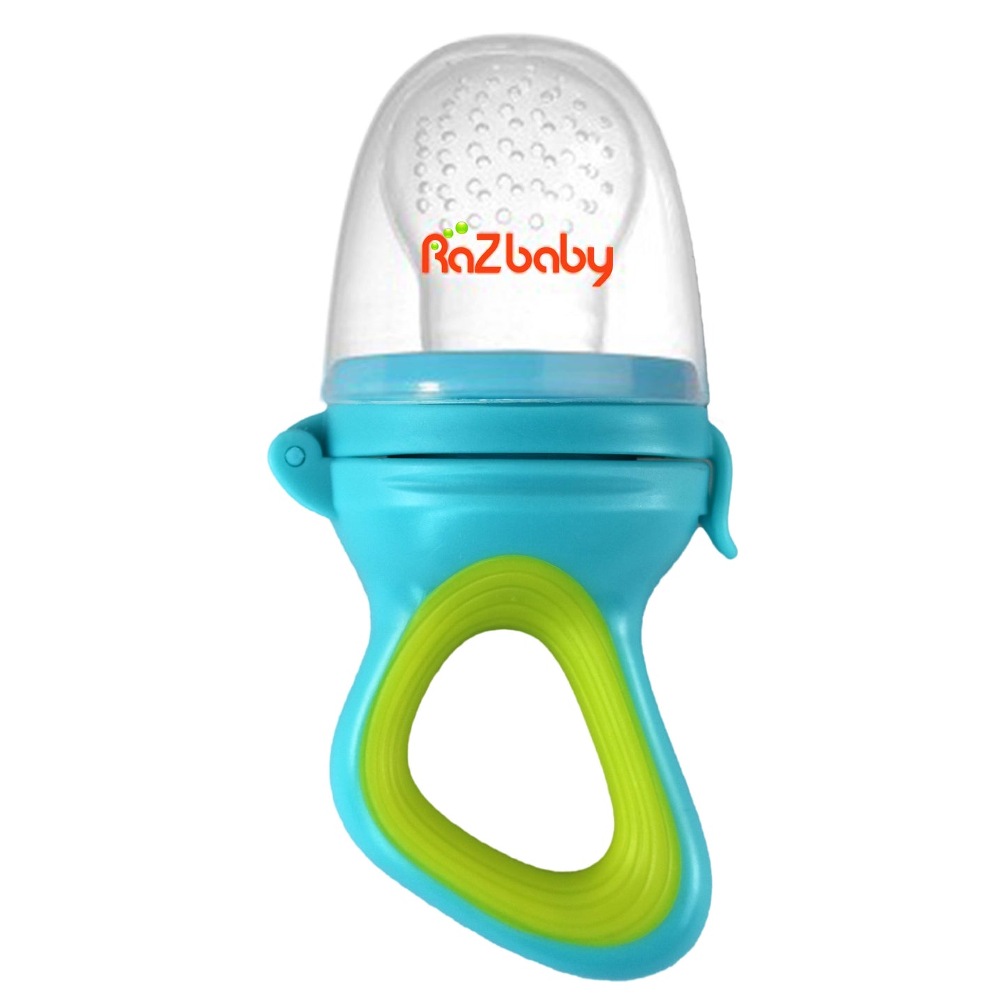 RaZbaby - RaZ Fruit Feeder & Teether - Green & Blue