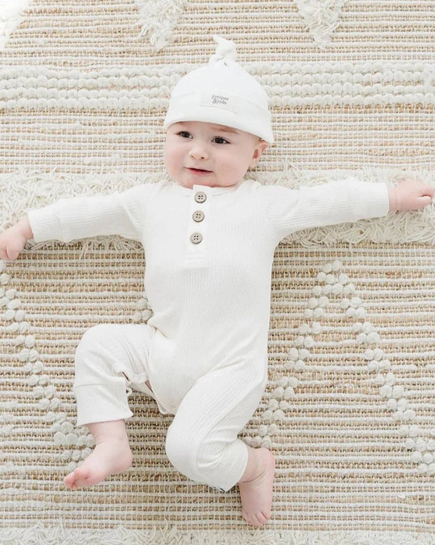 Lucky Panda Kids - Organic Jumpsuit | Milk: Newborn