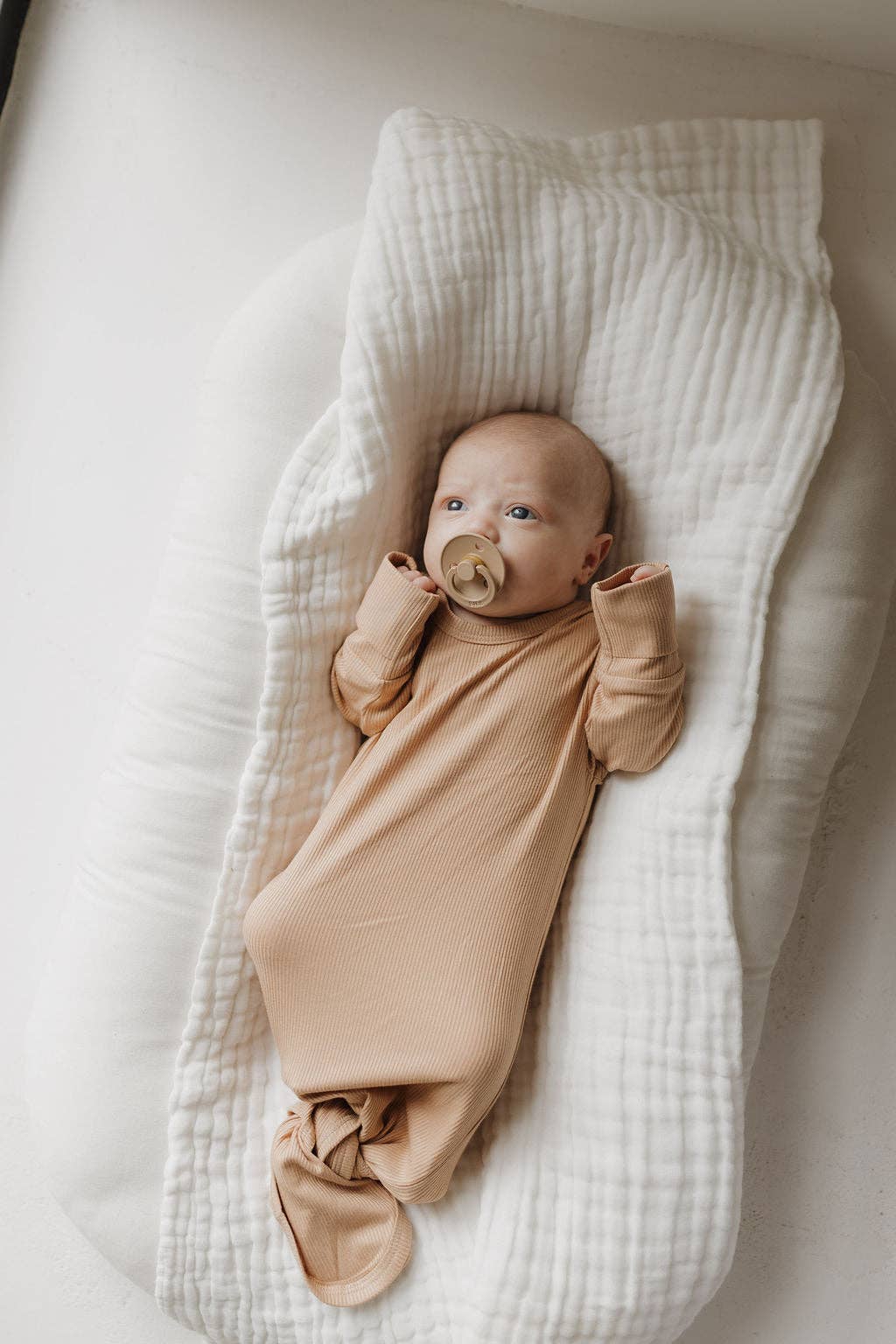 Forever French Baby - Bamboo Knotted Gown | Tawny