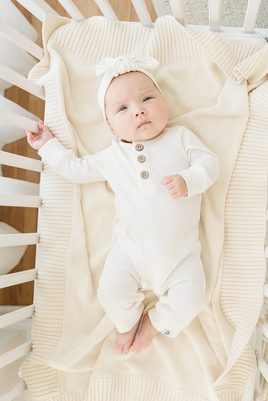 Lucky Panda Kids - Organic Jumpsuit | Milk: Newborn