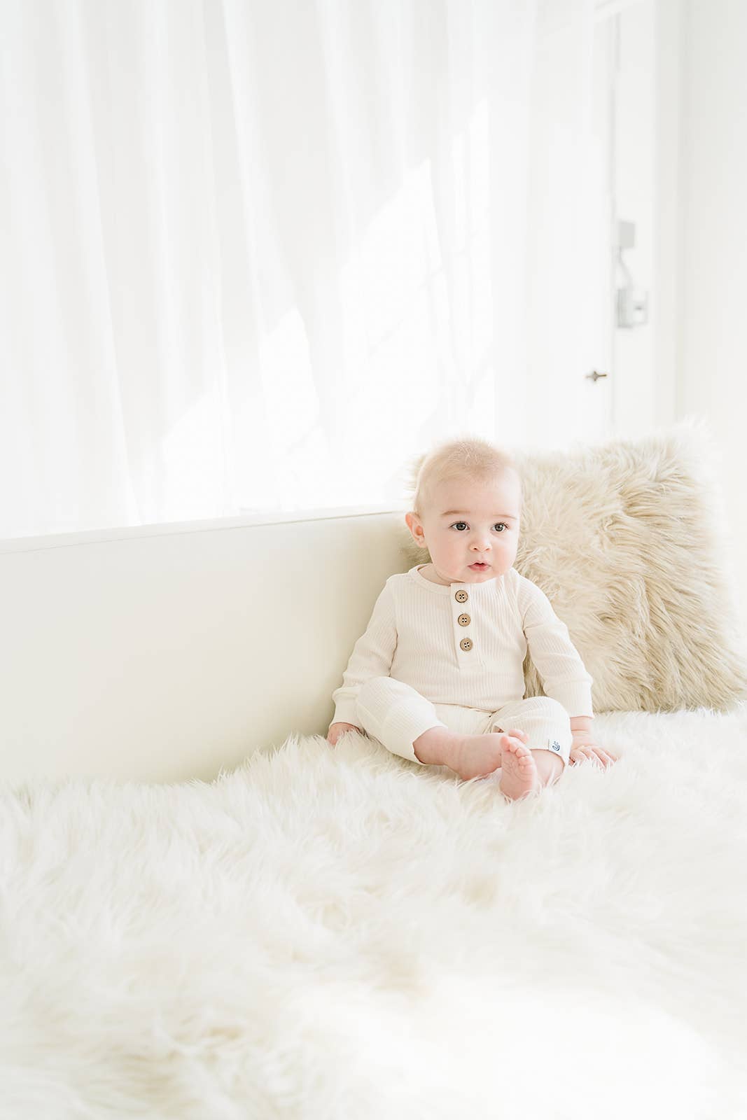 Lucky Panda Kids - Organic Jumpsuit | Milk: Newborn