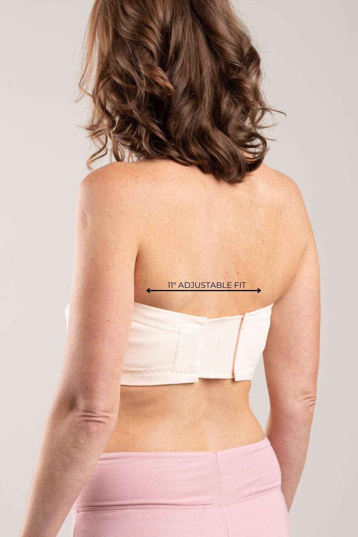 Simple Wishes - Adjustable Hands Free Pumping Bra: Black with 1" Center Panel