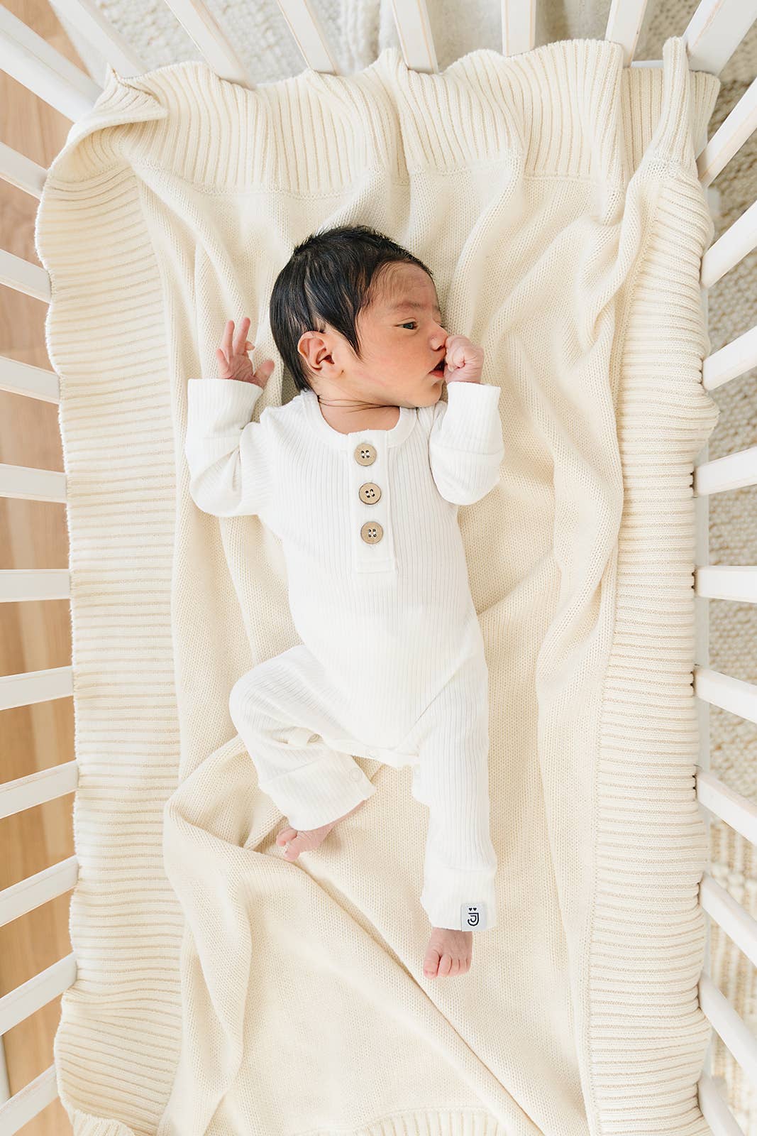 Lucky Panda Kids - Organic Jumpsuit | Milk: Newborn