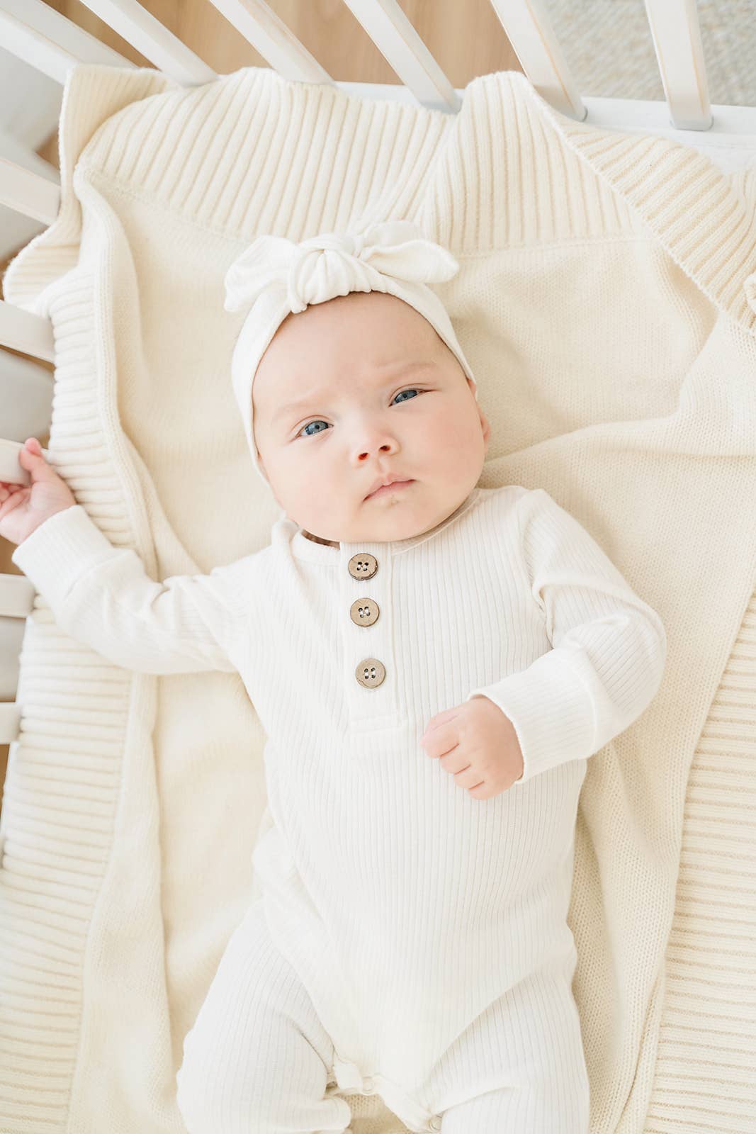 Lucky Panda Kids - Organic Jumpsuit | Milk: Newborn