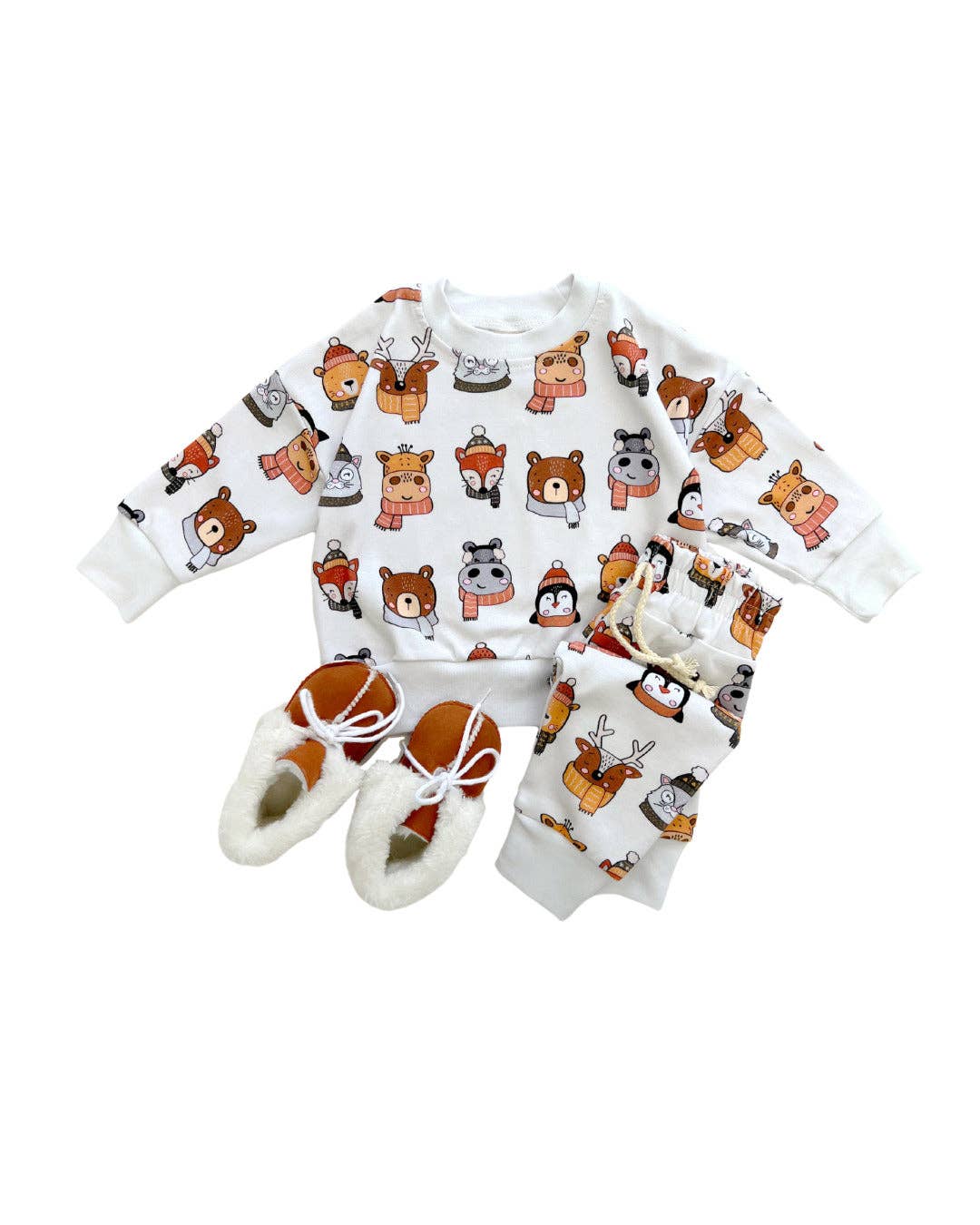 Lucky Panda Kids - Jogger Set Baby Kids | Cozy Pals: 0-3M