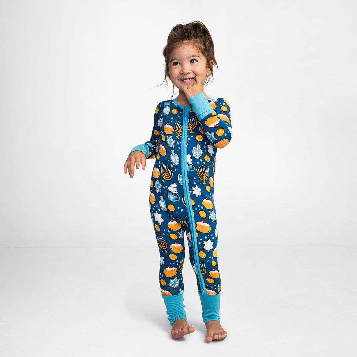 Little Sleepies - Hanukkah Sweets Bamboo Viscose Zippy