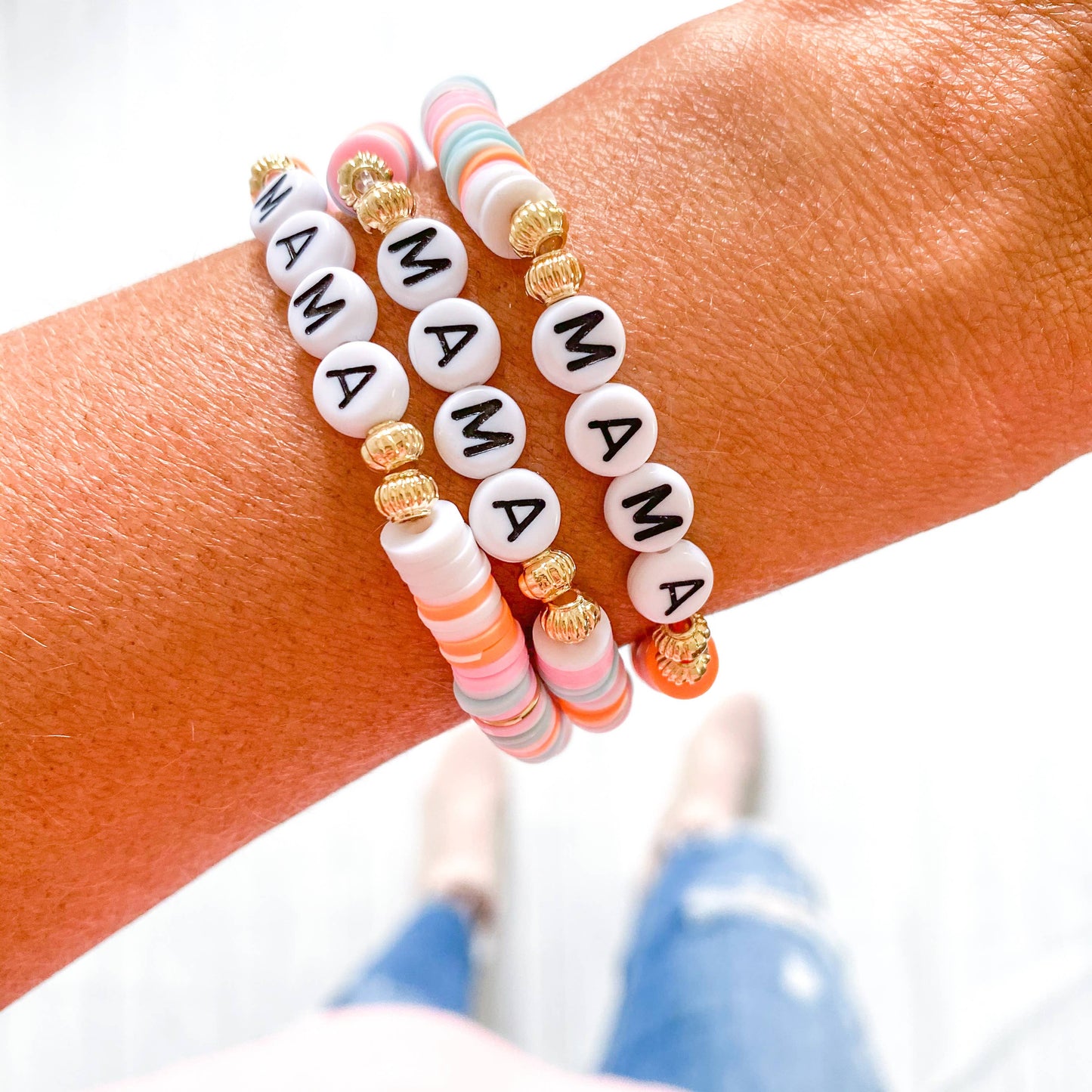Savvy Bling - Mama Heishi Bracelets Spring Colors