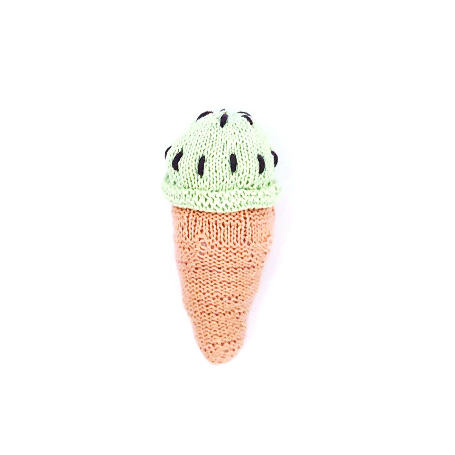 Pebble - Ice Cream Cone Rattle - Pistachio