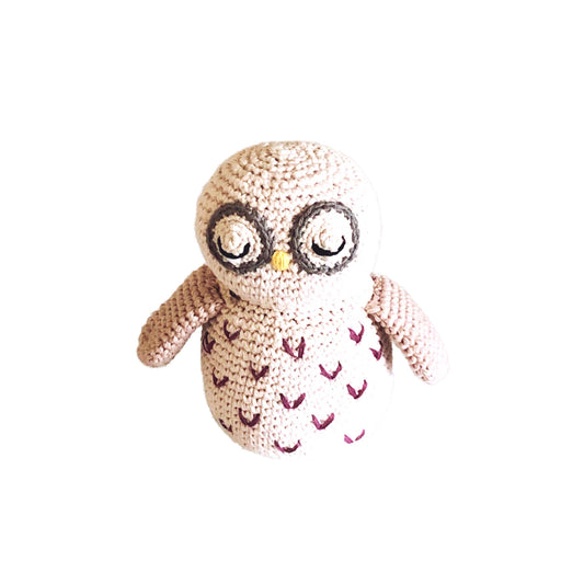 Pebble - Woodland Baby Owl Rattle