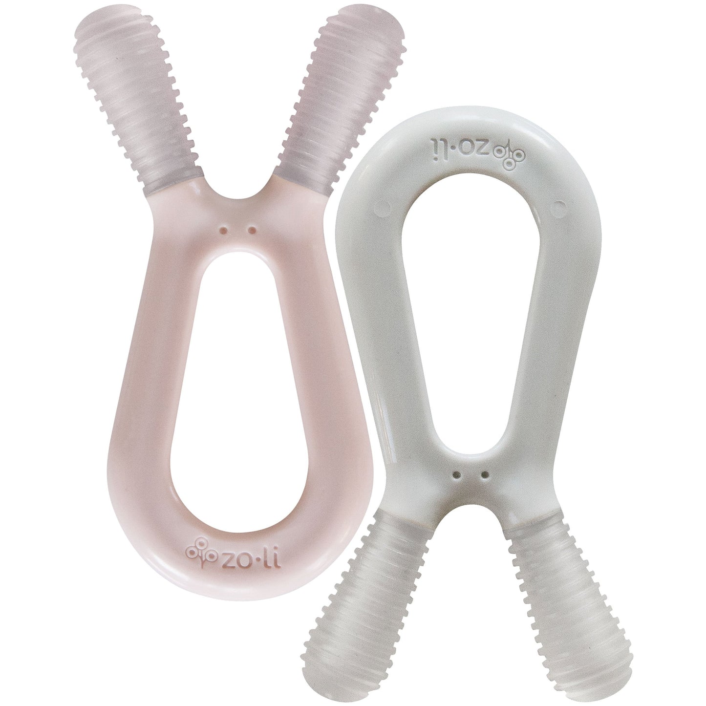 ZoLi - Bunny Teether - Blush/ Ash Grey