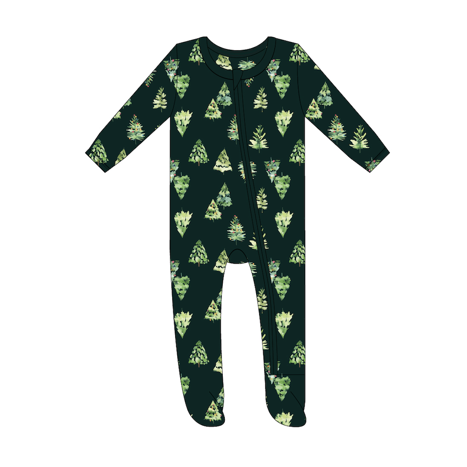 Joss + J emerald Christmas Trees bamboo sleeper