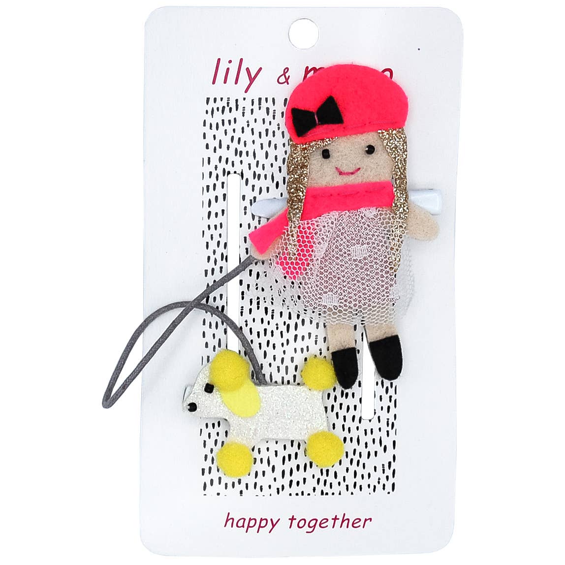 Lily and Momo - French Gal & Poodle Pal Hair Clips