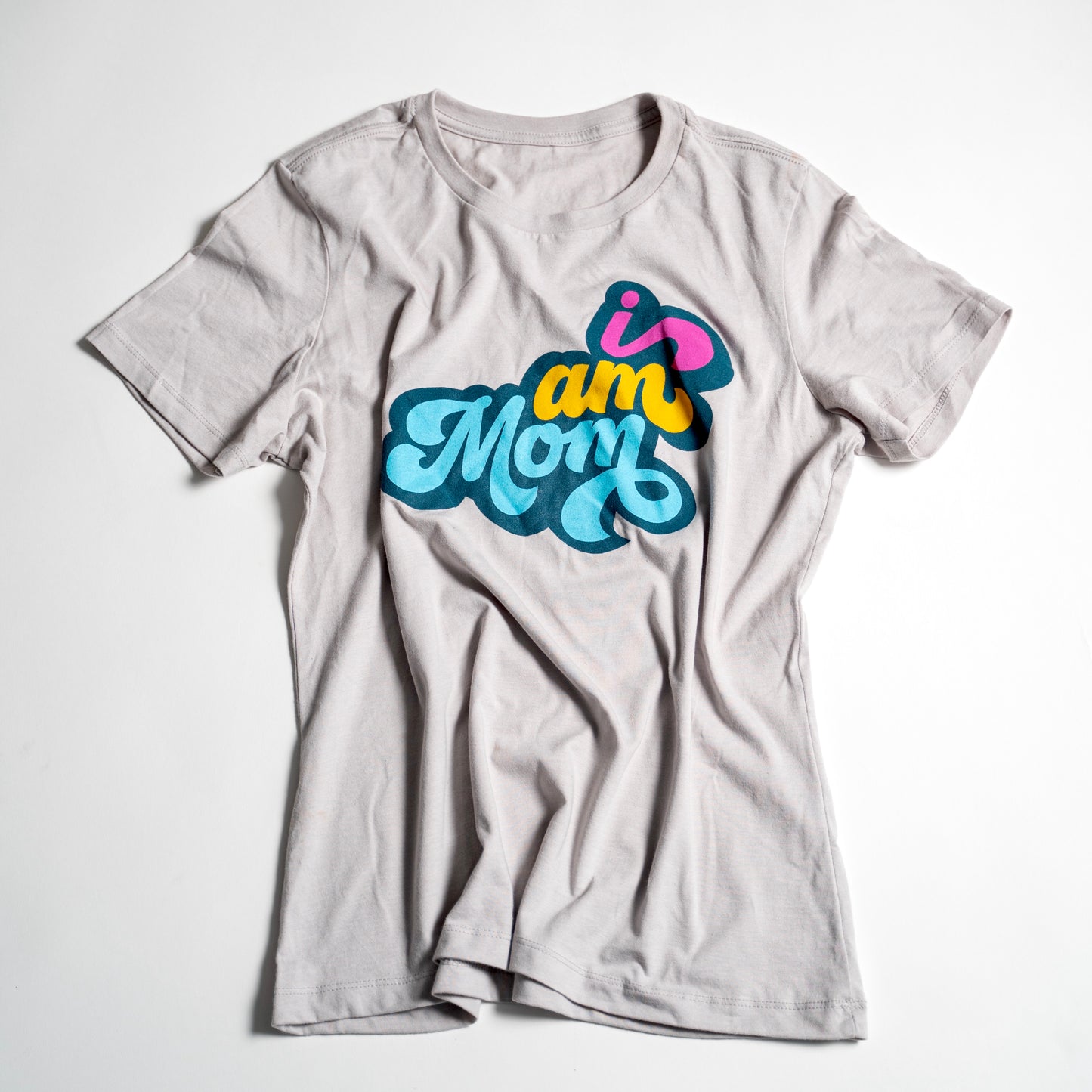 Groovy "i am mom" Grey Relaxed Tee