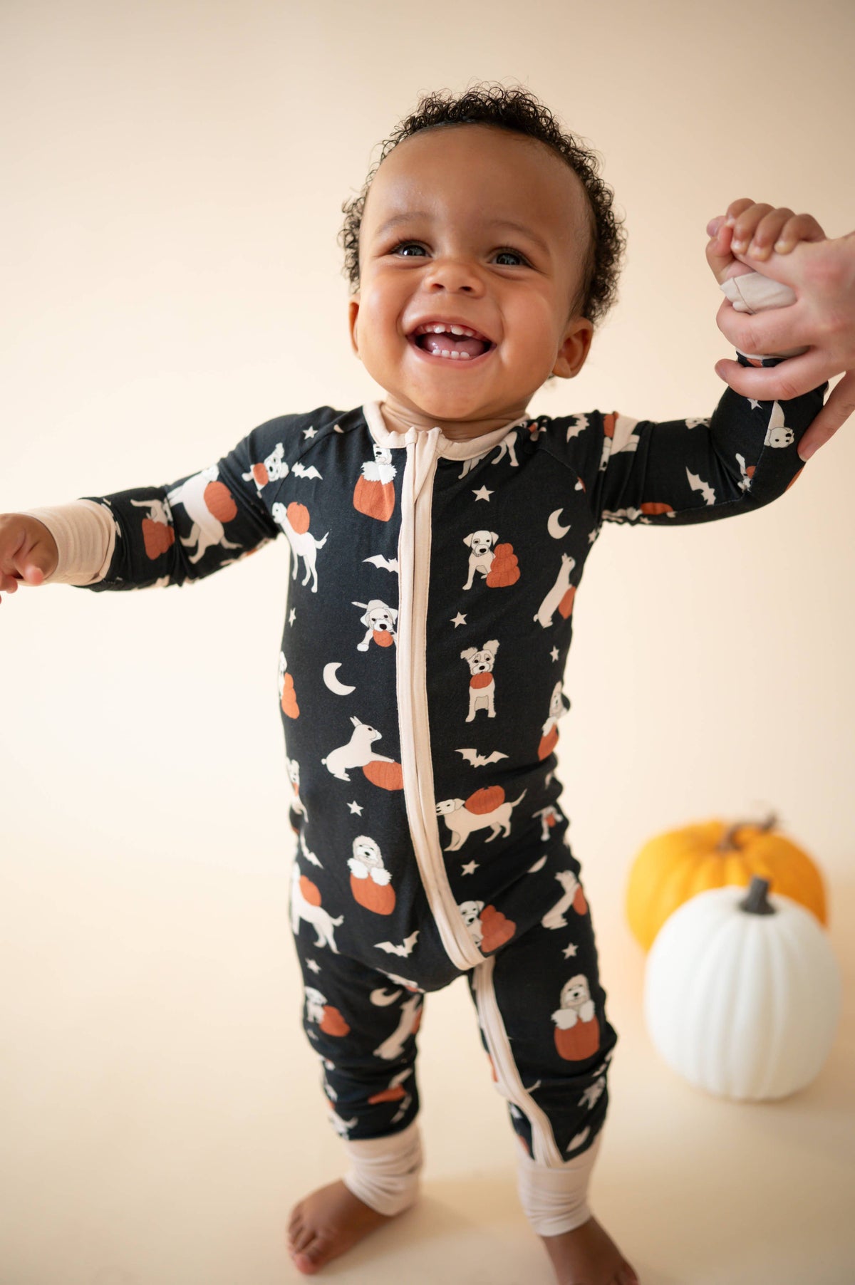 DreamLet - Pumpkin Pups (Convertible Zip Footies): NB