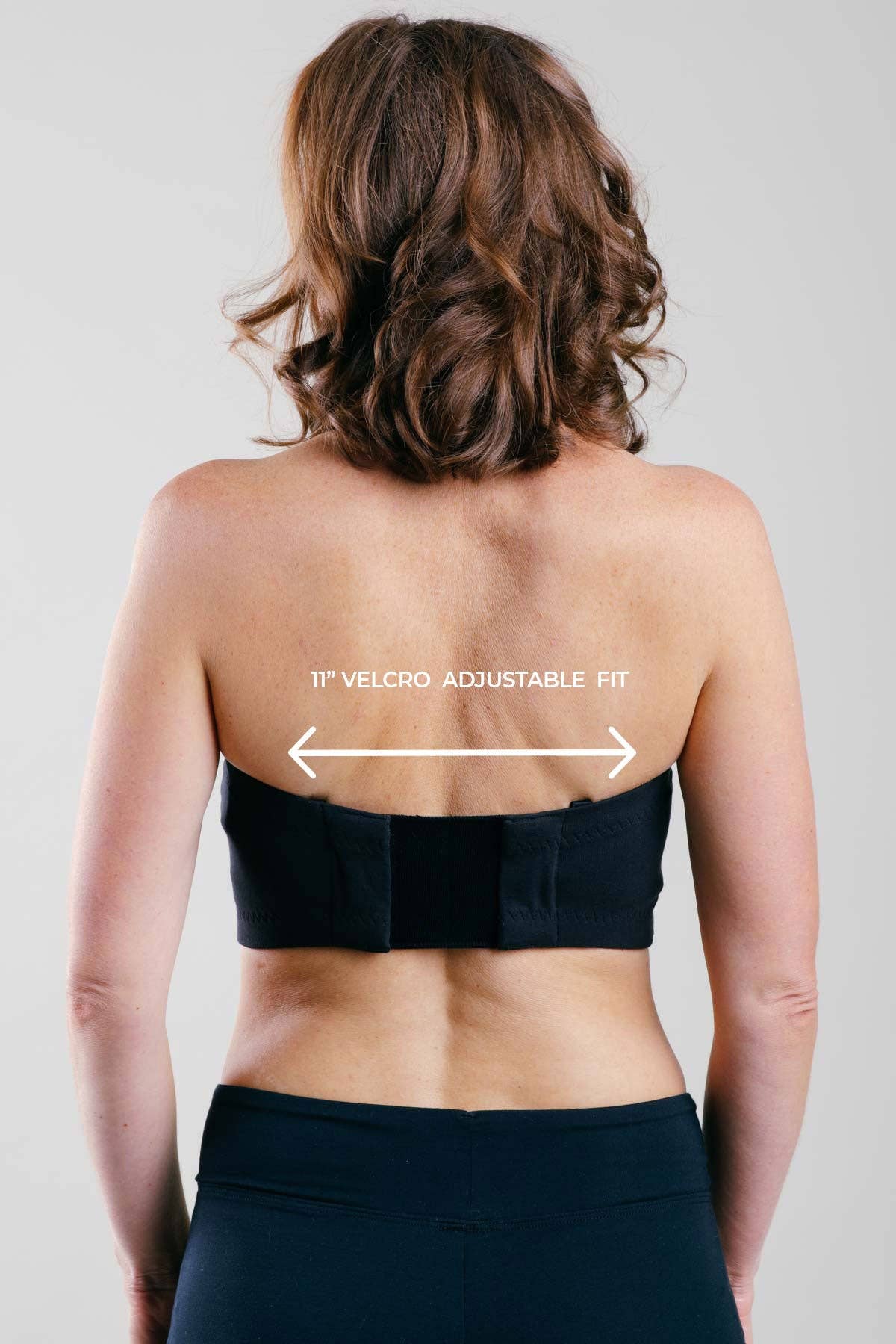 Simple Wishes - Adjustable Hands Free Pumping Bra: Black with 1" Center Panel