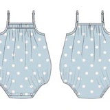 In My Jammers Sea Blue Romper