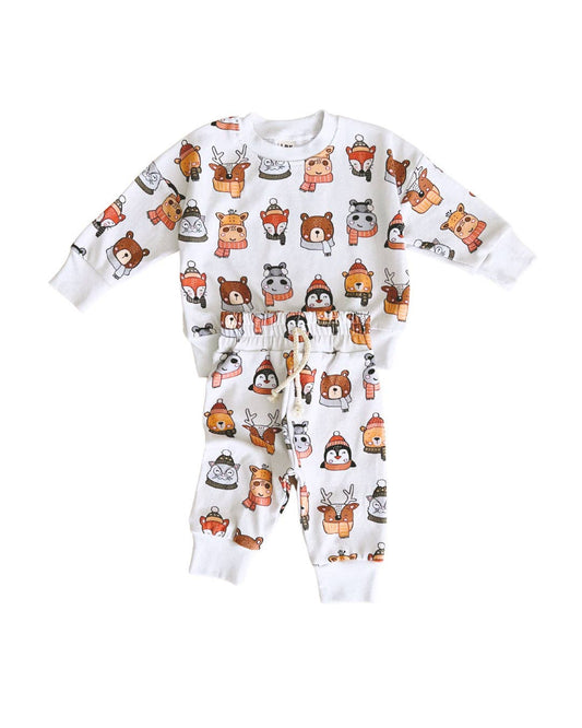 Lucky Panda Kids - Jogger Set Baby Kids |  Cozy Pals: 5T