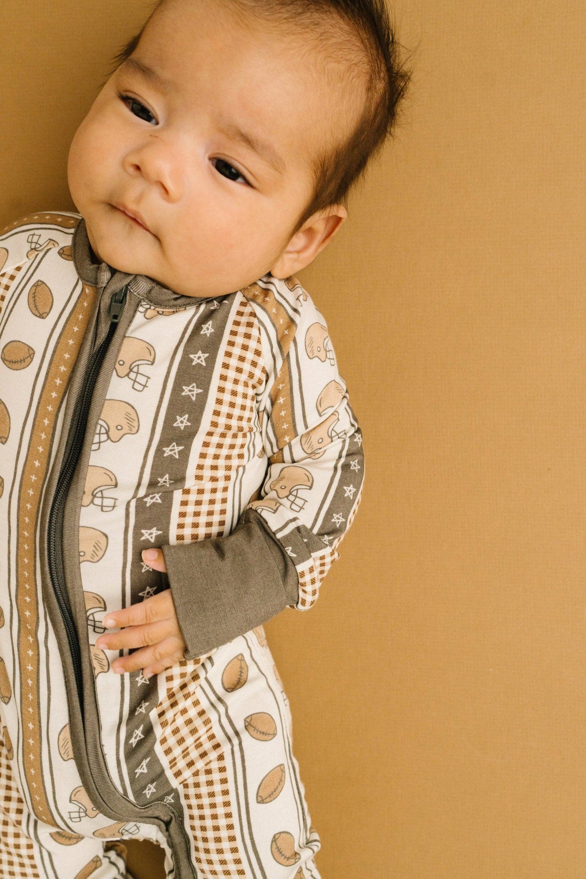 Little One Shop - Touchdown Stripe Bamboo Sleeper