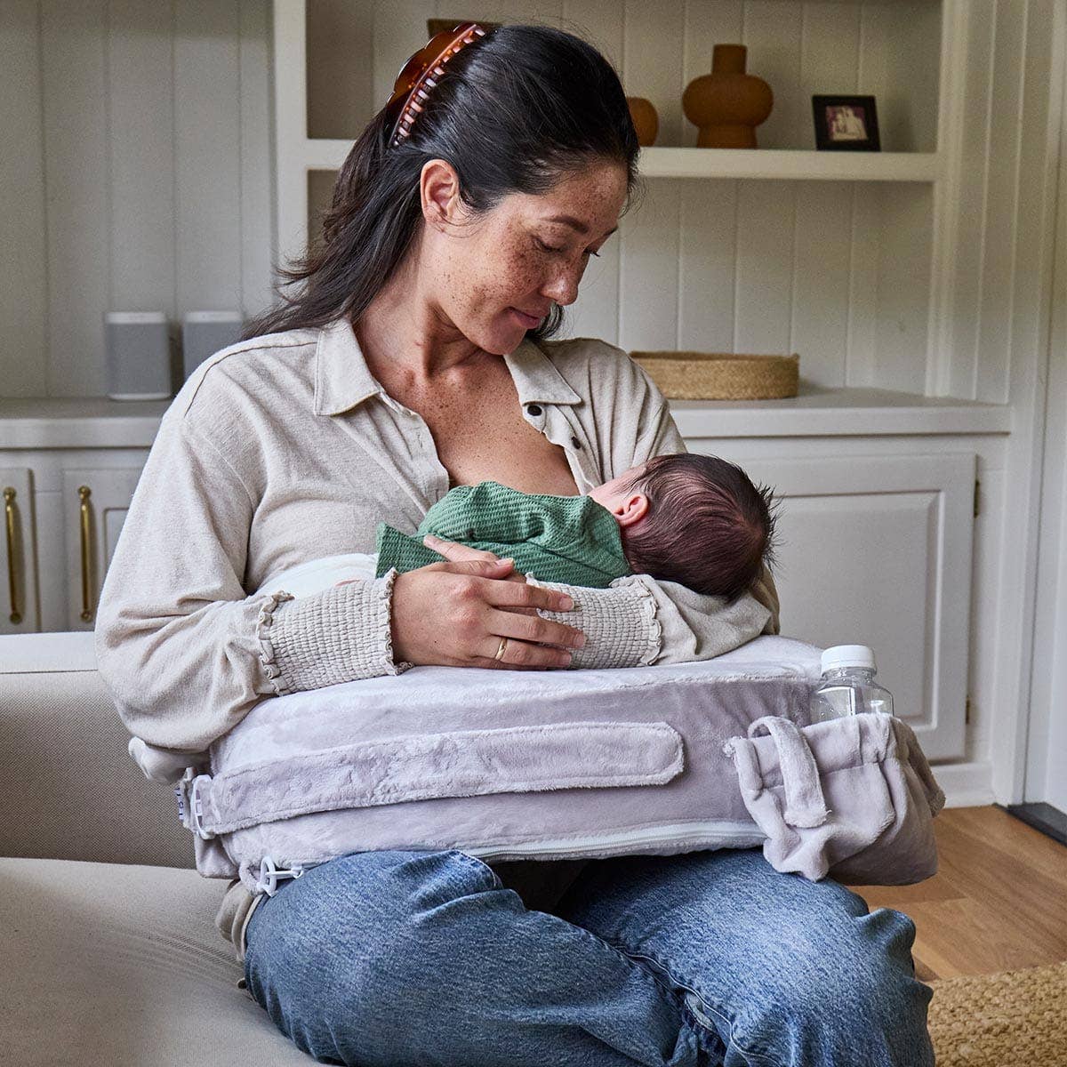 My Brest Friend - Super Deluxe Nursing Pillow: Sandstone Super Deluxe