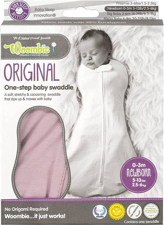 Woombie - The Tencel (Eucalyptus)  Woombie Baby Swaddling Wrap: Dahlia Pink