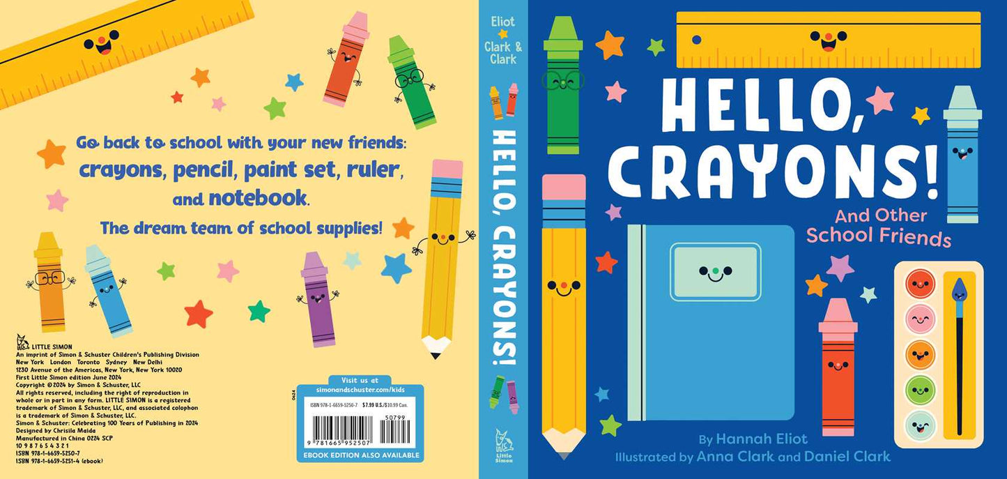 Simon & Schuster - Hello, Crayons! by Hannah Eliot: Board Books; 16 pages / English