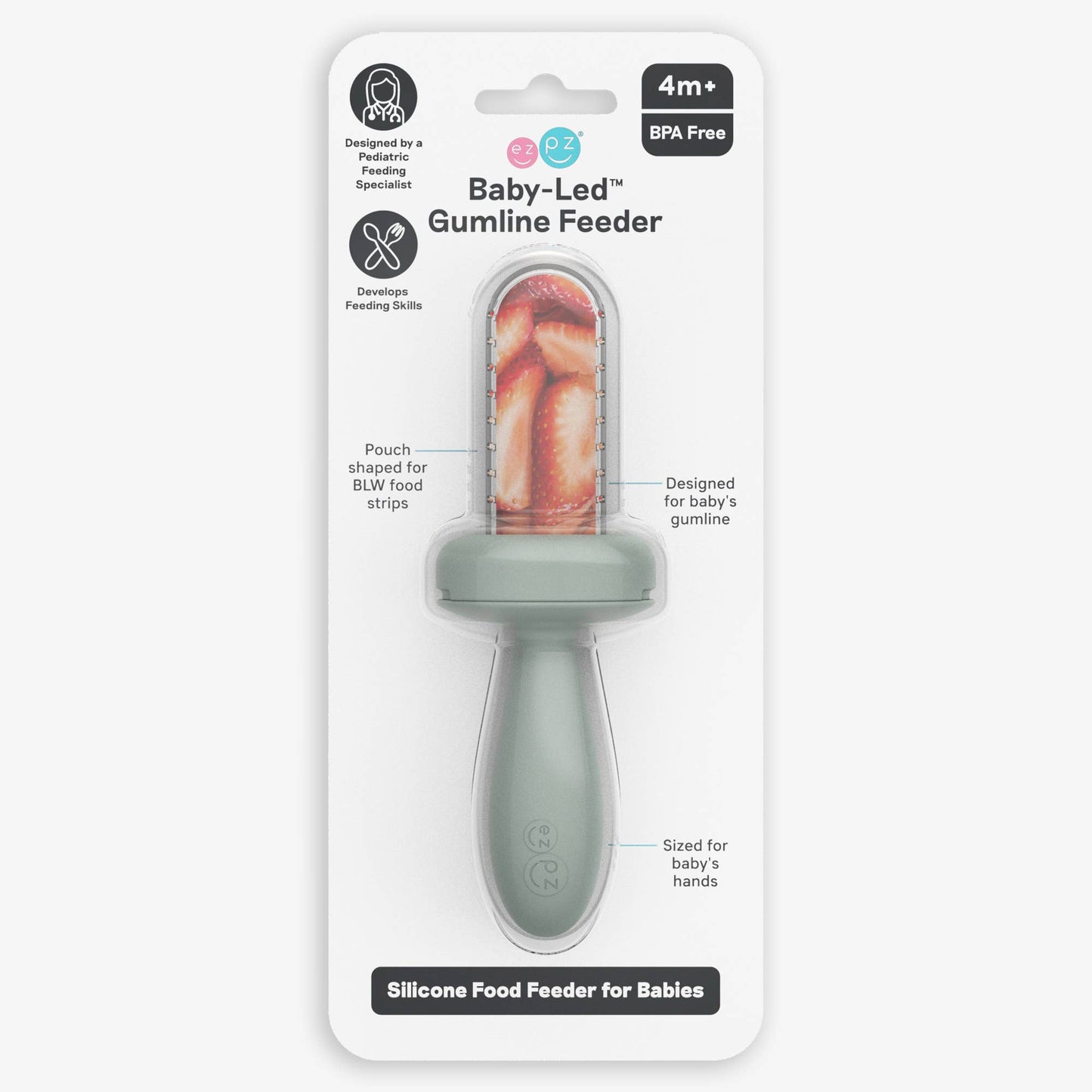 ezpz - Baby-Led™ Gumline Feeder (Baby 3+ months): Indigo