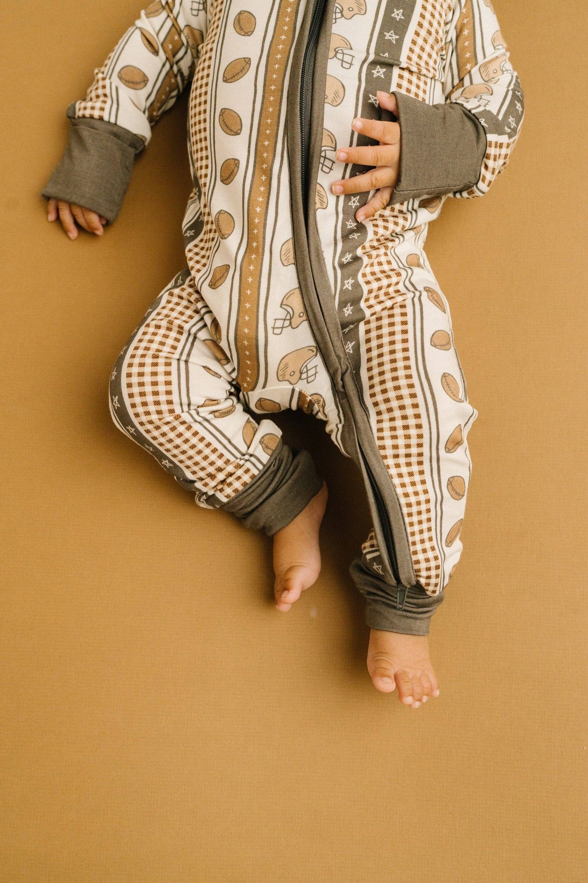 Little One Shop - Touchdown Stripe Bamboo Sleeper