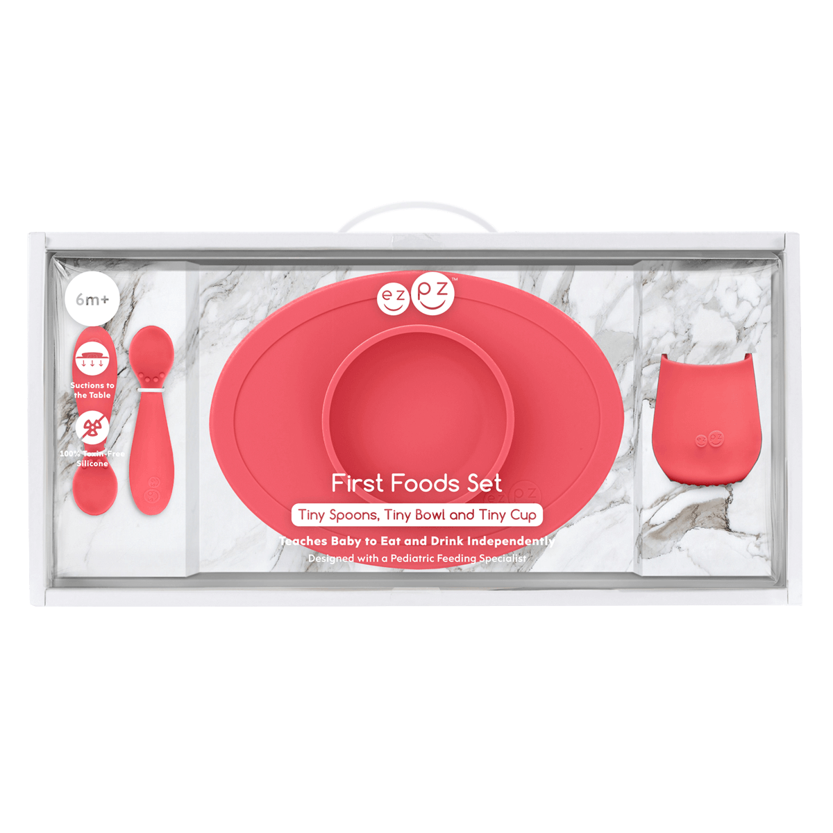 ezpz - First Foods Set (Baby 4+ months): Confetti