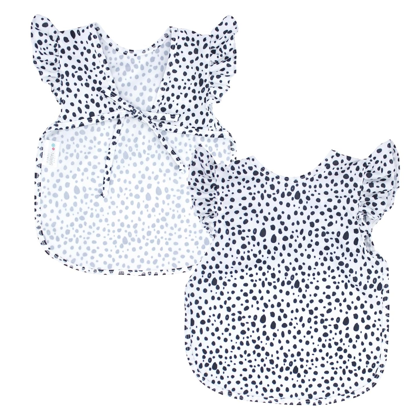 Bapronbaby Organic Dot Flutter Bapron: Toddler (6m-3T)