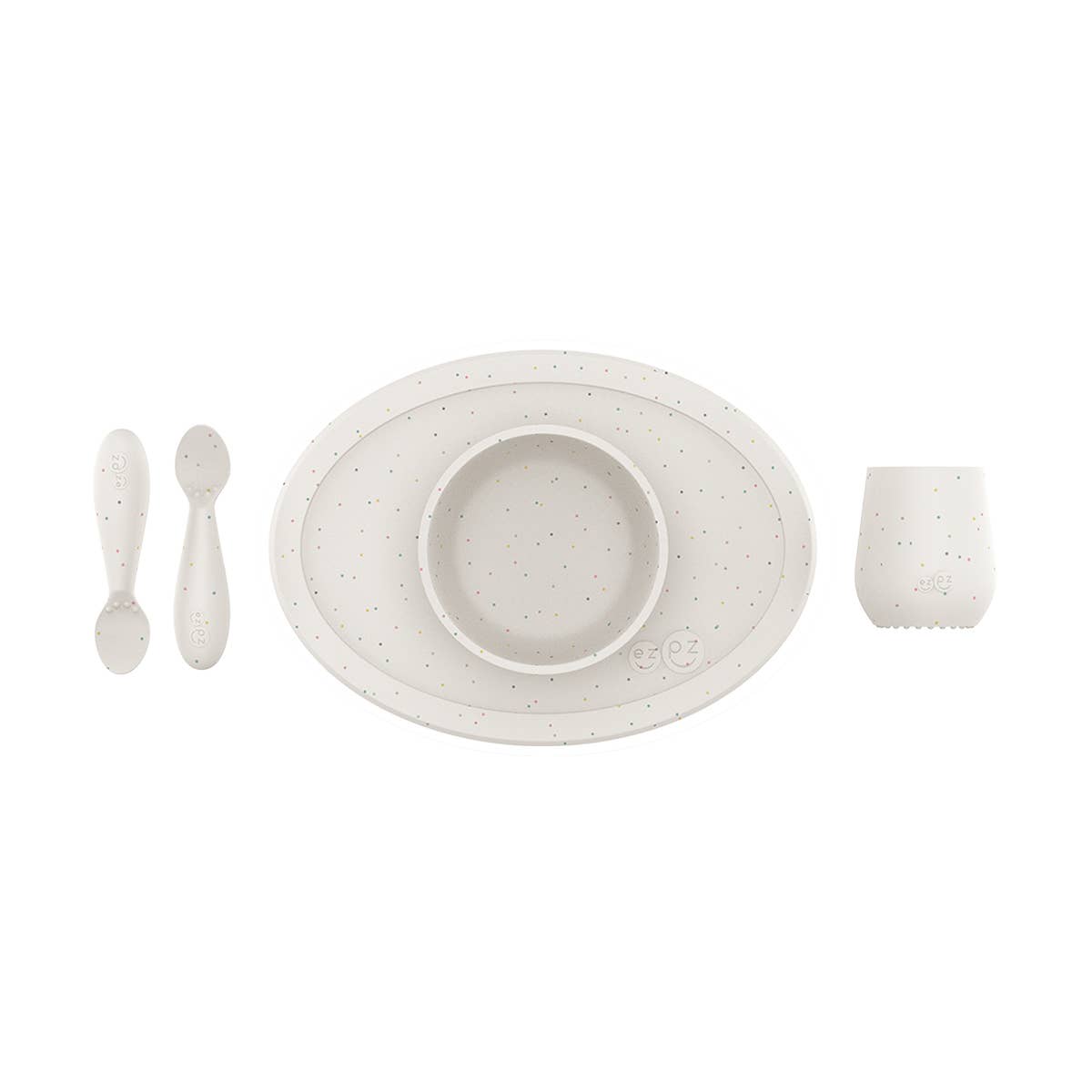 ezpz - First Foods Set (Baby 4+ months): Confetti