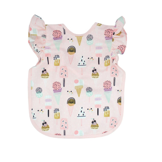 Bapronbaby Pink Ice Cream Flutter Bapron: Toddler (6m-3T)