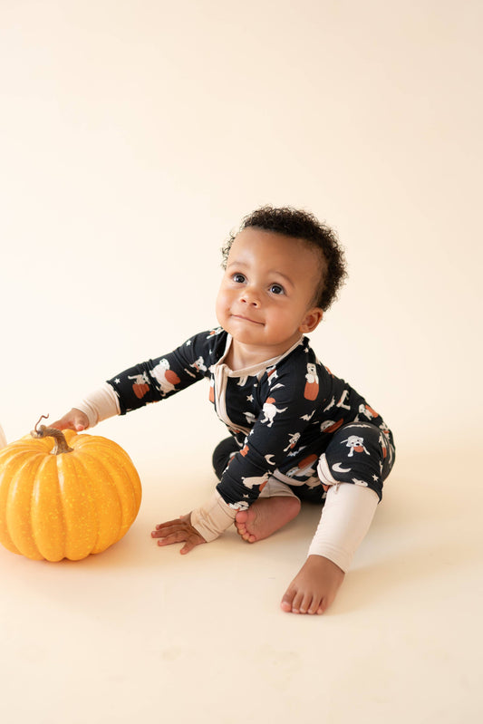 DreamLet - Pumpkin Pups (Convertible Zip Footies): NB