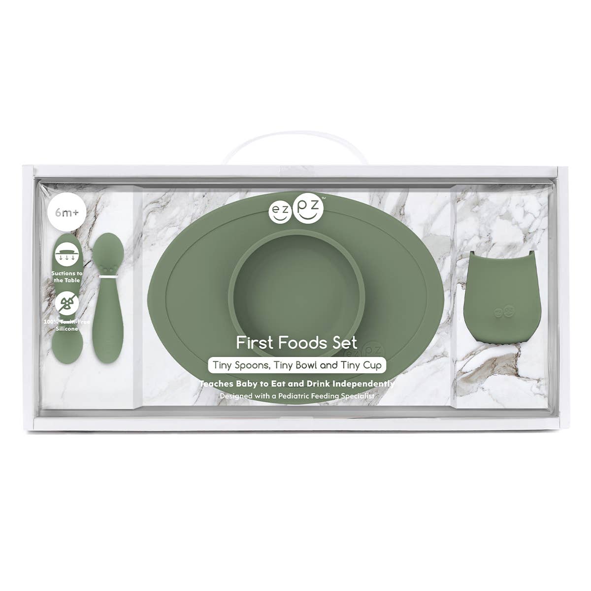 ezpz - First Foods Set (Baby 4+ months): Confetti