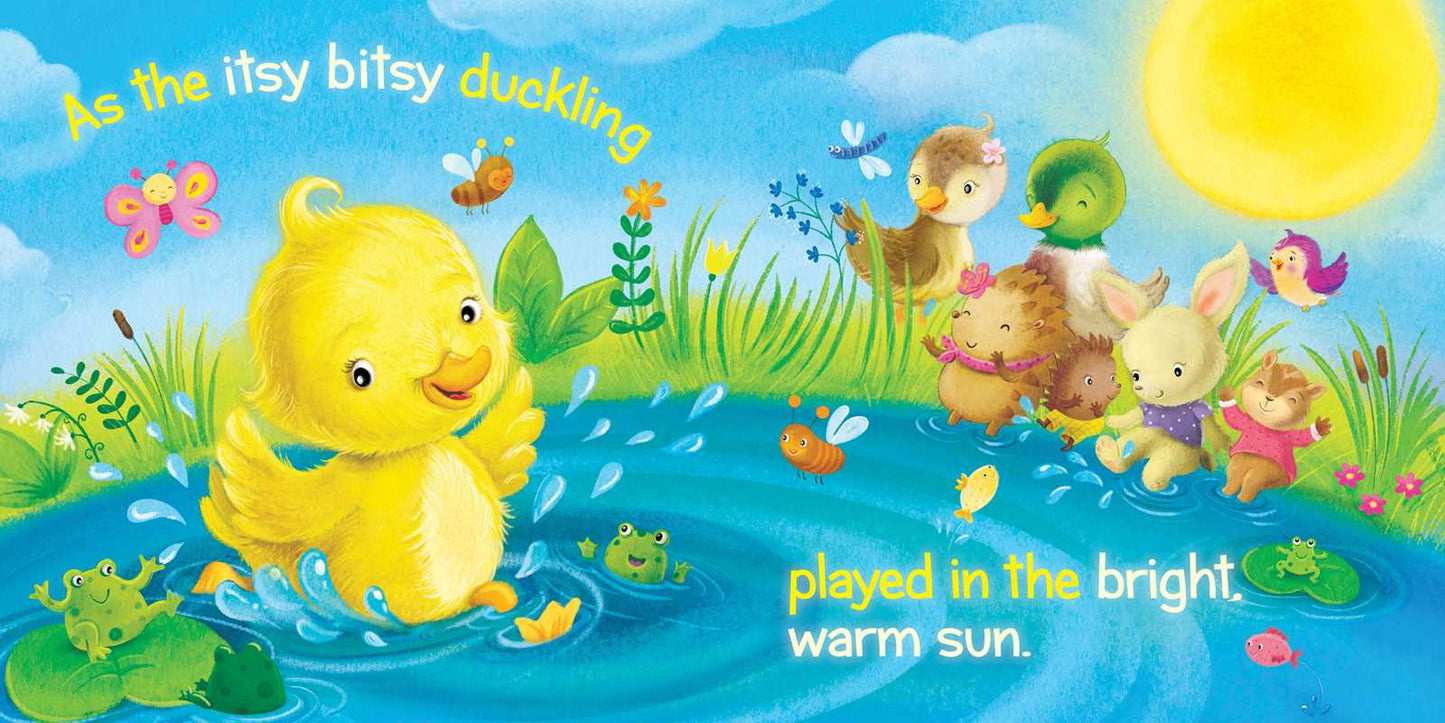 Simon & Schuster - Itsy Bitsy Duckling by Jeffrey Burton: Board Books; 16 pages / English