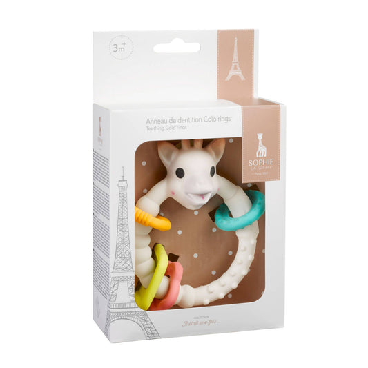 Sophie la Girafe by Calisson Toys. - Teething Colo' Rings